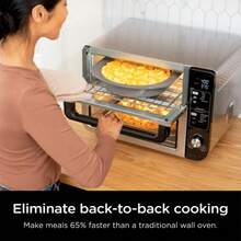 Certified Refurbished Ninja DCT400 10-In-1 Double Oven With FlexDoor, FlavorSeal & Smart Finish, Rapid Top Convection And Air Fry Bottom, Bake, Broil, Air Roast, Toast, Air Fry, Pizza And More, Stainless Steel (Renewed) - US A Type Plug(110-127V) - View 5
