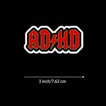 1/3/5张“ADHD”3英寸乙烯基贴纸，醒目字体，防水模切；适用于笔记本电脑、水瓶、保温杯、手机壳、平板电脑、笔记本、计划本、日记本、车窗、办公桌；适用于ADHD成人、上班族、创作者、游戏玩家、企业家；幽默贴纸、表情包贴纸、字体贴纸、极简主义贴纸、防水乙烯基贴纸 - A - 查看 8