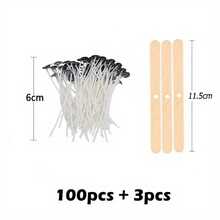 100pcs Candle Wick With Base + Assorted Wick Holders, Candle Making Tool Kit - 1 Set - View 16