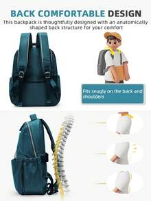 Ba lô đựng laptop dành cho nữ, phù hợp với laptop 14/15 inch, túi xách thời trang chống nước, nhẹ, lý tưởng cho du lịch, công sở, giáo viên, y tá, có ngăn đựng máy tính, ba lô thời trang cho nữ và bé gái, ba lô đi học cho bé gái. Phiên bản mới và cũ sẽ được giao ngẫu nhiên. - Màu xanh ngọc - Xem 6