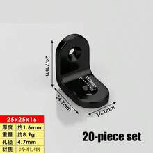0.6 Inch Wide Right Angle Fixed Bracket, 20mm, 25mm, 30mm, 40mm, 50mm, 65mm, 80mm And Other Specifications, Fixing Parts, Material Cold-Rolled Steel - L-shaped Angle Brackets - View 14