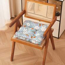 1pc Thick Cartoon Seat Cushion, Polyester Printed Chair Pad, 4-Season Office Back Cushion, 3D Tatami Mat Butt Pad - Multicolor - View 11
