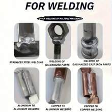 6 buah Batang Las Suhu Rendah Cocok untuk Tangki Air dan Pipa - Batang Las Inti Fluks Serbaguna dan Cepat Meleleh, Dapat Digunakan untuk Baja Tahan Karat, Tembaga, Besi, Aluminium, Dapat Digunakan Sepanjang Tahun - Beraneka warna - View 8