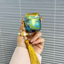 New Chinese Style Retro Apple Pro 3/Pro 2/4th Gen Earphone Case, Anti-Drop Protective Cover, Holiday Gift, Suitable For Girlfriend - Green - View 5