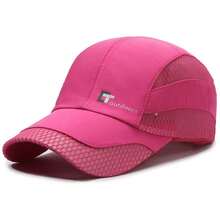 1 pieza Gorra de béisbol de malla transpirable y ligera, sombrero casual de secado rápido para exteriores, adecuado para primavera, verano y otoño, playa, vacaciones - A - Ver 5