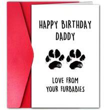 1pc, Funny Birthday Card With Envelope (12cm*18cm), Suit For Pet Owner, Cat/Dog Lover, Friend, Parent, Son & Daughter, Best Super Birthday Wishes, Unusual Items, Creative Birthday Greeting Card, Happy Birthday Daddy. - Multicolor - View 9