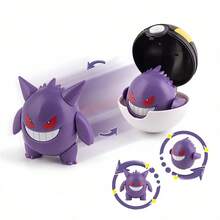 pokemon 6款正版宝可梦变形精灵球系列手办玩具，包括快龙、拉普拉斯、梦幻等动漫人物桌面摆件模型收藏玩具 - 彩色 - 查看 5