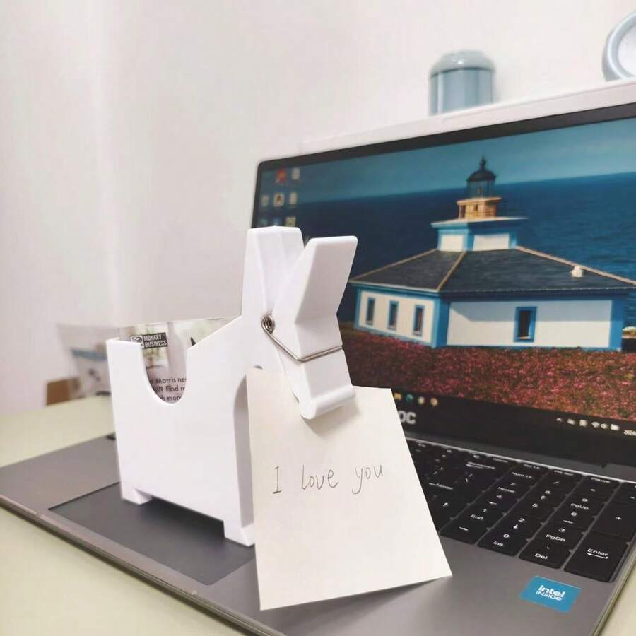 Donkey Shaped Memo Clip | Cute Desktop Memo Clip, Resin Craft, Suitable For Home Office, Creative Paper Clip Organizer - Multicolor - View 1