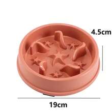 Anti-Gulping Pet Bowl, Non-Slip Interactive Puzzle Bowl, Suitable For Fast-Eating Dogs & Cats, Prevents Bloating & Choking, Fits Small & Medium Pets - 300ml - View 2
