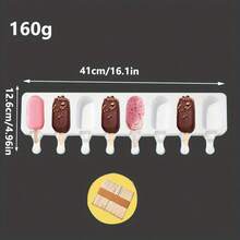 1 bộ 50 khuôn làm kem silicon kèm que, kem tự làm, kem que, phô mai, khuôn làm bánh sô cô la silicon - Khuôn kem - Xem 16