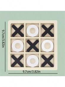 2026新款1件装木制井字棋游戏，经典XO三子连珠，双人逻辑策略游戏，生日/复活节/完美礼物 - 彩色 - 查看 8
