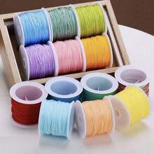 4500cm/1775in #72 0.8mm Braided Rope, Chinese Knot, DIY Jewelry Pendant Craft String - 45m/1771in - View 2