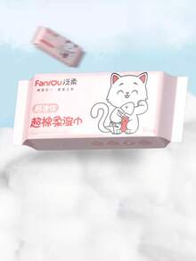 Pet Gentle Non-Irritating Cleaning Wet Wipes, Purified Water Moisturizing Cleaning Wet Wipes, Gently Removes 99.9% Bacteria From Kittens - View 2