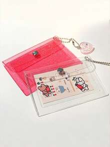 1 chiếc ví đựng thẻ trong suốt chống nước, ví mini đựng thẻ ID/thẻ tín dụng/tiền xu, hộp bảo vệ giấy tờ tùy thân. - Nhiều màu - Xem 6