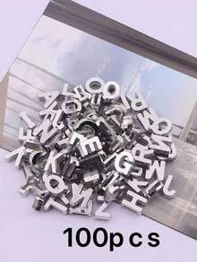 100pcs 15mm Acrylic Macaron Color Alphabet Beads For DIY Hairclips, Bracelets, Pendants, Jewelry Making - 15mm Letters - View 11