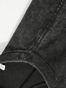 Camiseta gráfica con licencia oficial de Disney 100% algodón, camiseta de pareja de Lightning McQueen, unisex, lavada 230g, estilo retro vintage, cuello redondo de manga corta, uso casual diario - Negro - Ver 5