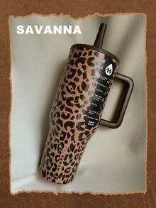 Vaso de viaje HydroJugs Savanna de 1183 ml (40 oz) de acero inoxidable con triple pared y pajita. Pajita abatible, frío 24 horas, totalmente hermético. Apto para camping, trabajo y uso en interiores. Ideal para agua, té helado o café, bebidas frías, bebidas calientes y zumos. Perfecto para estudiantes y oficinistas, deportes, actividades al aire libre, camping y viajes. Regalos para parejas, esposas, novios, amigos, familiares, hermanos, compañeros de clase y estudiantes. Regalo de cumpleaños. - pradera tropical - Ver 1