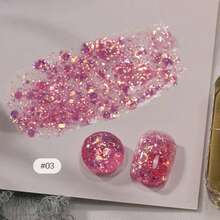 MIANEL GEL MIANEL 10ml 鹿角花凝胶指甲油，2026 新款超亮泽指甲油，钻石闪粉指甲油，红色指甲，黑色指甲，情人节美甲钻石闪粉指甲油 - 彩色 - 查看 18