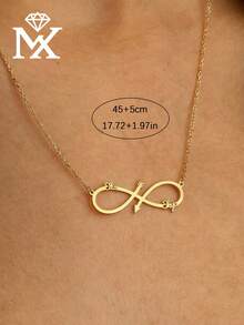 Personalized Customization Of Infinity Name Necklace, Infinity Necklace, Infinity Double Name Necklace, Infinity Necklace, Design New Year Gift - Multicolor - View 6