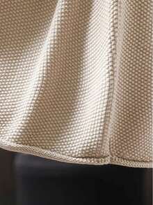 Áo vest len không tay cổ tròn mới về, họa tiết mũ hoạt hình dễ thương, thanh lịch, thời trang, thoải mái, cỡ lớn. - Màu be - Xem 5