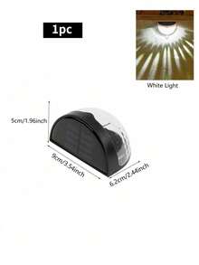 1/2/4pcs Solar Fence Lights, Deck Lights, Solar Wall Lights, Solar Wall Mounted Outdoor Fence Lights, White LED Lights, Garden, Home, Patio, Yard, Garage, Camping, Halloween, Christmas Party Decor Lighting - One Size Fits All - View 16