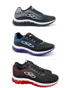 Kit Of 3 Pairs Of Comfortable Athletic Shoes For Gym, Walking, And Outdoor Activities - New Release - Unisex Running Shoes - Ptobc+Blue+Red - View 14