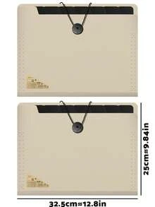 1 pieza/2 piezas Carpeta de documentos A4 con 8 ranuras, organizador de archivos de gran capacidad, carpeta de archivos portátil minimalista y multinivel - multicolor - Ver 11