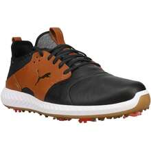 Puma Ignite Pwradapt Caged Men's Golf Shoes Spiked Cleats - Black/Brown - View 2