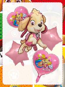 Bộ 5 bóng bay tráng bạc chủ đề Paw Patrol, bao gồm bóng bay hình Gravel Archie và bóng bay bông xù, thích hợp để trang trí tiệc sinh nhật, trang trí Giáng sinh, quà tặng Giáng sinh tại nhà, trang trí Giáng sinh. - Nhiều màu - Xem 27