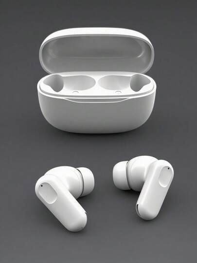 TWS True Wireless Bluetooth Earbuds With Microphone - Bluetooth 5.3, Smart Touch Control, Noise Cancellation, Low Latency, 20 Hours Playtime, 180mAh Battery Capacity, Ergonomic Design - Rapid Auto-Pairing, Compatible With Android And IOS - Ideal For Music, Office, Calls, Fitness And Travel