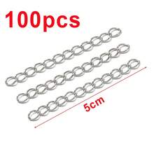 100条50毫米/70毫米金属延长链，无扣，可调节项链/手链链，适用于DIY珠宝制作 - 100pcs - 查看 15