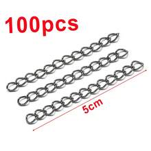 100条50毫米/70毫米金属延长链，无扣，可调节项链/手链链，适用于DIY珠宝制作 - 100pcs - 查看 17