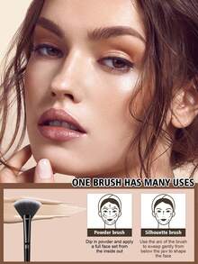 25PCS Makeup Tools Set Including:20PCS Makeup Brush Set+5PCS Makeup Sponges - Black - View 5