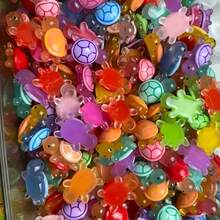 26pcs/50pcs/100pcs Mixed Color Turtle Glow-In-The-Dark Lights | Mini Turtle Decorations, Suitable For Easter, Birthday, Ocean Party, Holiday Decor, Dreamy Theme, Random Color, Resin Material - Multicolor - View 11