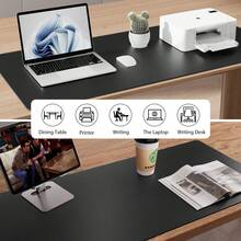 Large Size PU Leather Desk Pad, Office Desk Mat, Anti-Slip Mouse Pad, Waterproof Writing Board, Suitable For Office And Home - A - View 6