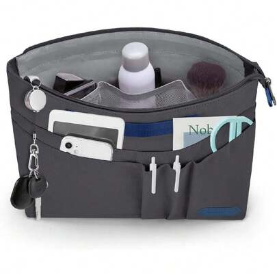 Organizador de Bolsas Para Mujer, Organizadores Bolsa de Mano Insertar con 15 Bolsillos, Organizador Maquillaje Neceser Aseo Para Viaje de Gran Capacidad, Compatible con Una Variedad de Marcas,42360972