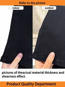 GILIPUR 新款Y2K喇叭牛仔裤，高腰修身弹力设计，优雅时尚，休闲街头风，复古秋冬春装，新年、情人节理想礼物，尽显精致休闲，完美适用于正式场合、休闲晚餐和音乐会。黑色 - 黑色 - 查看 7