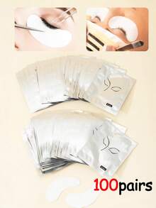200 cặp miếng đệm cách ly nối mi, vật tư nối mi không rụng, thích hợp cho nối mi, dụng cụ nối mi, dụng cụ bảo vệ cách ly nối mi. - Bạc - Xem 15