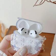 适用于 4/3 Pro 第二代/第一代的保护壳，可爱花朵图案设计，配有花朵钥匙扣，柔软 TPU 材质，防震保护，附赠清洁套装，适用于 1/2 Pro 3/Pro 2 - 白色、蓝色、粉色 - 彩色 - 查看 19