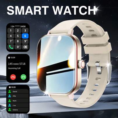 Smartwatch, llamada/marcación inalámbrica, múltiples modos deportivos, alerta y rechazo de llamadas entrantes, recordatorio de SMS, fondo de pantalla personalizable, compatible con iOS/Android