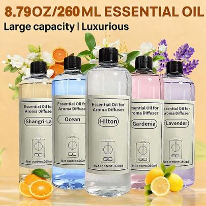 8.8 Ounces. A Blend Of Five Basic Essential Oils. Suitable For Use In Aroma Diffusers And Humidifiers. Ideal For Female Festival Gifts Or As A Valentine's Day Choice. 5 Different Scents