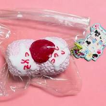 Silikon jordgubbssirap klämleksak, dubbelskiktad rebound realistisk mjuk klämande stressavlastande fidgetleksak, present för avslappning, känslomässig lugnande, födelsedags-/högtidspresent - Multifärgad - Visa 8