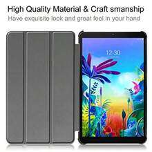 Funda inteligente para  G Pad 5 10.1 ligera y inteligente triple pliegue con soporte para  G Pad 5 de 10.1 puadas modelo LM-T600L T600L Cat - Gato - Ver 5