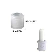 1pc Smooth Cylinder Aromatherapy Candle Holder Mold, Four-Leaf Clover Candle Base Mold, Resin Casting Mold For DIY - Mold - View 8