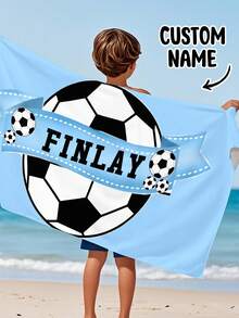 A Personalized Children's Beach Towel, A Perfect Summer Birthday Gift, Suitable For All Kinds Of Summer Occasions. Customize Beach Towels And Accessories For The Beach, Pool, Travel, Camping, Yoga, And More. - Multicolor - View 5