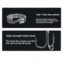 5个金属亮片路亚饵，6厘米/8.5克远投路亚饵 - 彩色 - 查看 4