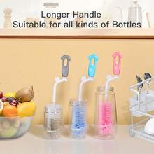 3pcs/Set 360° Rotating Feeding Milk Bottle Brush Set - Multicolor - View 3