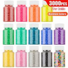 3000pcs/Bottle 14 Colors 2.6mm Square Fuse Beads Set, 4 Transparent Pegboards Included With Instructions, DIY Cute Decor Accessories Materials - Small Bottle Of 2.6mm Perlite Beads - View 16