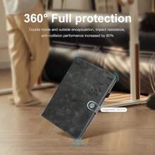 Funda para Xiaomi Redmi Pad 2 Pro 12.1" 2025 Cuero de PU Case con función de Soporte con Ranura para Tarjetas con portalápices Carcasa para Redmi Pad 2 Pro Negro - PgyNegro - Ver 3