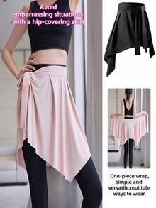 1 chiếc váy liền thân dành cho nữ, chống hở hang, có nút điều chỉnh rộng rãi, váy tập yoga, ba lê, quần yoga, thích hợp cho mùa xuân và mùa thu, váy rời liền thân, giúp tránh các sự cố khi mặc đồ tập thể dục. - Nhiều màu - Xem 2